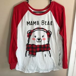 ⭐️Cuddl Duds Maternity Mama Bear Tee